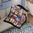 thumbnail image 4 of Custom Photo Collage Blanket for Family, Customized Bed Blanket with 10 Pictures & Text for Best Friends Kids Personalized Your Own Photos on Throw Blanket for Birthday Memorial Gifts A Blankets, 4 of 5