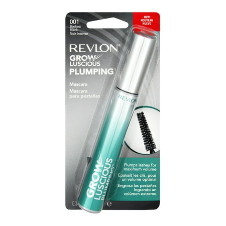 Revlon Grow Luscious Plumping 001 Blackest Black Mascara, 1.0 CT