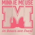 thumbnail image 3 of Disney - Minnie Mouse - In Bows We Trust - Juniors Cropped Pullover Hoodie, 3 of 5
