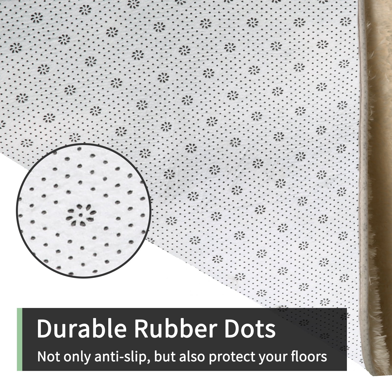 Solid Color Fluffy Rugs, Non-slip Soft Shaggy Floor Carpet Mats & Rugs for Room Decor, Washable Non-slip Modern Area Rug, Modern-style Decorative Carpets for Home Livingroom Bedroom, Beige
