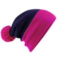 thumbnail image 2 of Beechfield Big Boys Snowstar Duo Two-Tone Winter Beanie Hat, 2 of 2