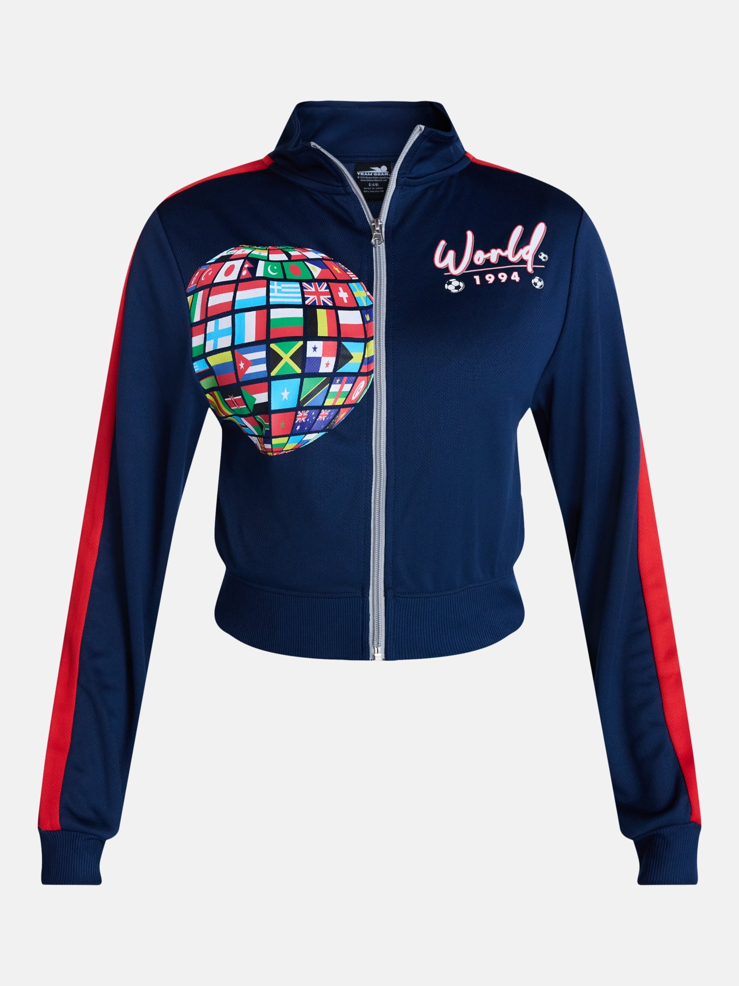 World Cup Women's and Women's Plus Zip Up Fashion Jacket, Sizes XXS-XXL