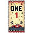 thumbnail image 3 of Racing Themed Backdrop Banner with ONE Lettering and Checkered Flags, Party Decorations for First Birthday Party, Photography Props, Kids Party Supplies, Decor Background, 3 of 4