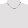 thumbnail image 2 of 14k Tri Colored 16 Inch 2.5mm Rope Chain Necklace Pendant Charm, 2 of 9