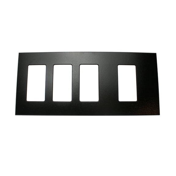 Lightolier Controls FB4SSSLBR 4 Gang Multi Faceplate Wall Plate, Brown