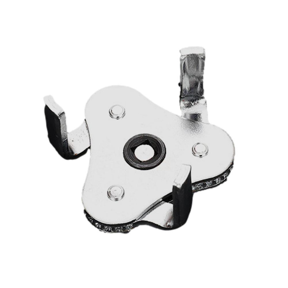 Adjustable 3-Jaw Oil Filter Wrench - Fits 2-3/8" To 5" Filters, 1/2" & 3/8" Drive