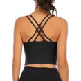 thumbnail image 7 of FANNYC Sports Bras For Women CrissCross Back Yoga Bra Crop Tank Tops Medium Support Removable Padded Sports Bra For Workout Running Tube Vest, 7 of 7