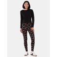 thumbnail image 2 of No Boundaries Holiday Printed Ankle Leggings, Women's and Women's Plus, 2 of 5