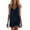 Navy, variant on Admvng Women's Linen Dress Sleeveless V Neck Casual Summer Beach Dress
