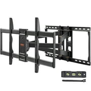 BENTISM Full Motion TV Mount Fits for Most 37-90 inch TVs, Swivel Tilt Horizontal Adjustment TV Wall Mount Bracket with 4 Articulating Arms, Max 600x400mm, Holds up to 165 lbs