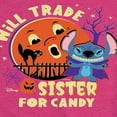 thumbnail image 3 of Lilo & Stitch - Will Trade Sister For Candy - Toddler And Youth Girls Short Sleeve Graphic T-Shirt, 3 of 5