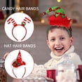 thumbnail image 3 of Diadema de payaso de Navidad para adultos y niños, dibujos animados de Papá Noel, muleta, sombrero de Navidad, ropa para el cabello, diademas de Feliz Navidad, 3 of 4