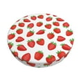 thumbnail image 2 of Lsque Strawberries Round Bar chair cushion covers Velvet Fabric Premium Comfort Protects from Scratches and Stains for 14-17 Inch Chair- 13 inch, 2 of 7