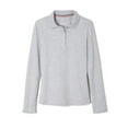 thumbnail image 3 of French Toast Toddler Girls School Uniform Long Sleeve Picot Collar Interlock Polo Shirt, 3 of 6