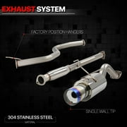 DNA Motoring For 92-95 Honda Civic Hatchback 3DR EG Performance Catback Exhaust 4.5 Titanium Style Muffler Tip