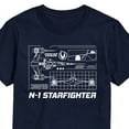 thumbnail image 3 of Star Wars - The Mandalorian N1 Starfighter - Men's Short Sleeve Graphic T-Shirt, 3 of 5