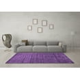 thumbnail image 3 of Ahgly Company Indoor Square Abstract Purple Contemporary Area Rugs, 7' Square, 3 of 4