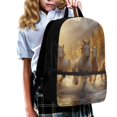 thumbnail image 3 of Uourmeti Horse Herd Print Daypack for Students, 17 Inch Large Storage Fashion School Backpack for Travel Camping, 3 of 6