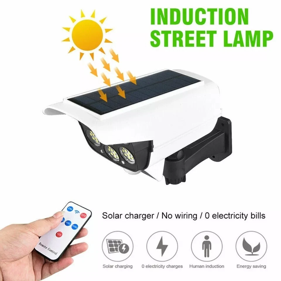 Luz Led Solar Para Exterior Con Sensor De Movimiento Jardin Patio Casa Lampara