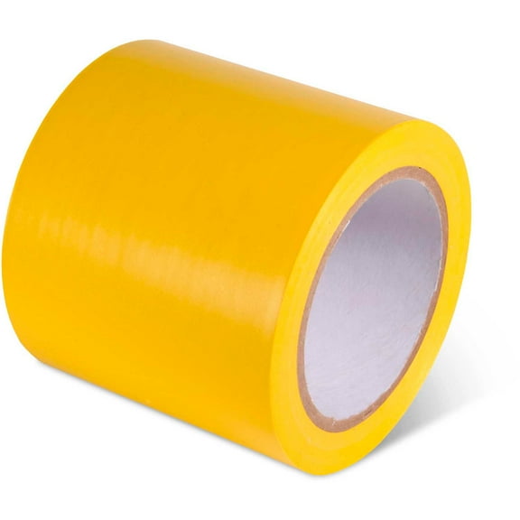 Global Industrial Safety Tape 4""W x 108'L 5 Mil Yellow 1 Roll