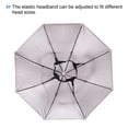 thumbnail image 4 of Uxcell 20" Fishing Umbrella Hat Folding Sun Rain Cap Head Umbrella Pink 4 Pack, 4 of 6