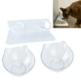 thumbnail image 4 of Bol d'Alimentation pour Animaux, Bol de Nourriture pour Chat Sûr Inclinaison 15° et Design Surélevé pour Chats pour Chiens pour Chiots Transparent, 4 of 8