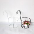 thumbnail image 3 of Iron Planter Rack Hanging Railing Fence Flower Pot Shelf Plant Basket Holder, 3 of 5