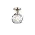 thumbnail image 4 of Innovations Lighting  Edison Athens Water Glass - 1 Light 6" Semi-Flush Mount Clear Water Glass/Polished Chrome, 4 of 5