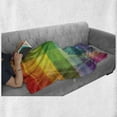 thumbnail image 6 of Vintage Rainbow Soft Flannel Fleece Throw Blanket, Retro Plaid Design Checkered Squares Rainbow Colored Geometric Pattern, Cozy Plush for Indoor and Outdoor Use, 60" x 80", Multicolor, by Ambesonne, 6 of 6