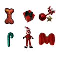 thumbnail image 4 of Modern Threads Wag and Wiggle 6-Piece Christmas Holiday Dog Toy Set Red, 4 of 10