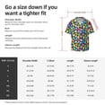 thumbnail image 7 of Sigee Colorful Easter Eggs1 Print Men's Shirts Casual Button Down Short Sleeve Summer Beach Shirt Hawaiian Vacation Shirts Tee Shirt-4X-Large, 7 of 7