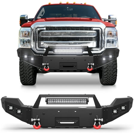POFENZE Front Bumper Full Width for 2011-2016 Ford F250/F350/F450 Pickup