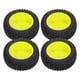 thumbnail image 3 of 4PCS 1/10 RC Ruedas Alta Resistencia a la Abrasión Fuerte Amortiguación Neumáticos de Goma RC Neumáticos RC con Tuercas para Coche Deportivo 1/10 Amarillo, 3 of 10