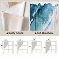 thumbnail image 2 of Blue Teal Beach Coastal Kitchen Window Curtains, Swag Curtains Valance for Bedroom Living Room Bathroom, Summer Nautical Seaside Ocean Rod Pocket Window Curtain Block Drapes 2 Panels 36"x63", 2 of 3