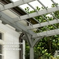 thumbnail image 5 of Outsunny 12' x 16' Wooden Pergola Grape Trellis, Outdoor Gazebo for Garden, Patio, Backyard, Deck, Gray, 5 of 10