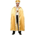 thumbnail image 5 of Adult Gold Royal Halloween Costume Cape, 5 of 5