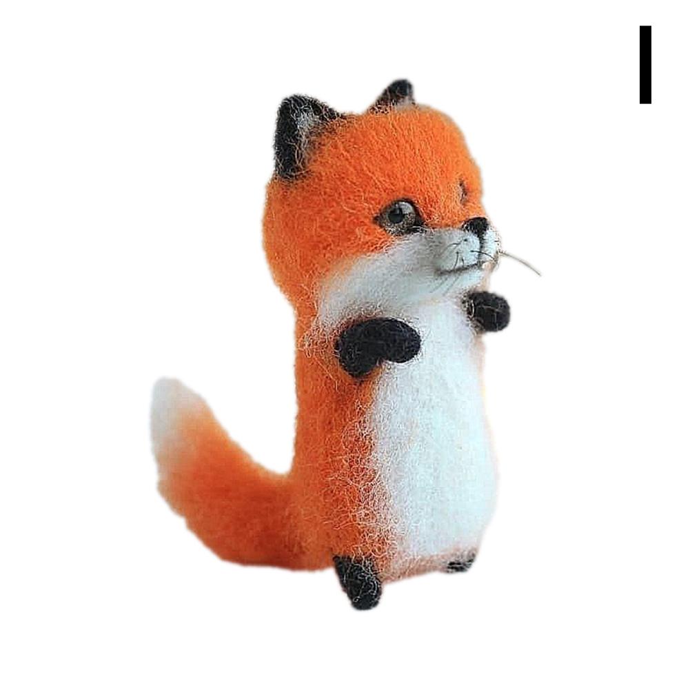 DIY Needle Craft Cats Felting Wool Felt Material Plush for Beginners