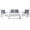 Grey/Bge/NvyWht Pillow, variant on SAFAVIEH Outdoor Collection Fontana 4-Piece Patio Set Natural/Navy