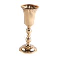 thumbnail image 2 of Centro de mesa de boda de hierro Macarena Jarrón de mesa Decoración Arreglos florales Soporte Maceta de flores secas Jarrón de trompeta 12cmx30cm, 2 of 8