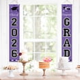 thumbnail image 5 of WEIH Graduation Decorations Class of 2026 Purple Graduation Porch Sign, Large 70" x 13" Congrats Grad Banner for Front Door Home Yard Party Decor, Pre-assembled Outdoor Graduation Party Supplies, 5 of 12
