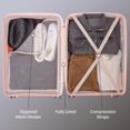 thumbnail image 4 of 5 Piece Hardside Luggage Set: 28 Inch Spinner Suitcase, 24 Inch Rolling Luggage, 20" Carry-On Suitcase, Toiletry Kit & Expandable Tote Bag, 4 of 9