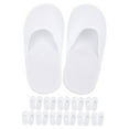 thumbnail image 5 of BESTYASH Unisex Spa Slippers, Comfortable Cotton Material, Non- Design, White, 12 Pairs for Home and Spa Use, 5 of 8