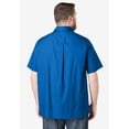 thumbnail image 3 of KingSize Men's Big & Tall Solid Wrinkle-Resistant Short Sleeve Button Down, 3 of 5