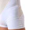 thumbnail image 6 of Yuanlook Men Swimsuit for Men,One Piece Tight Slimming Fitting Bodysuit Bathing Suit Tummy Control Swimwear for Beach Vacation Poolside - White - M, 6 of 9