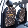 thumbnail image 3 of Naloa Funny Dogs 2Pcs Anti-Kick Back Seat Cover Kick Mat, Car Seat Protector with 3 Storage Pockets, 3 of 8