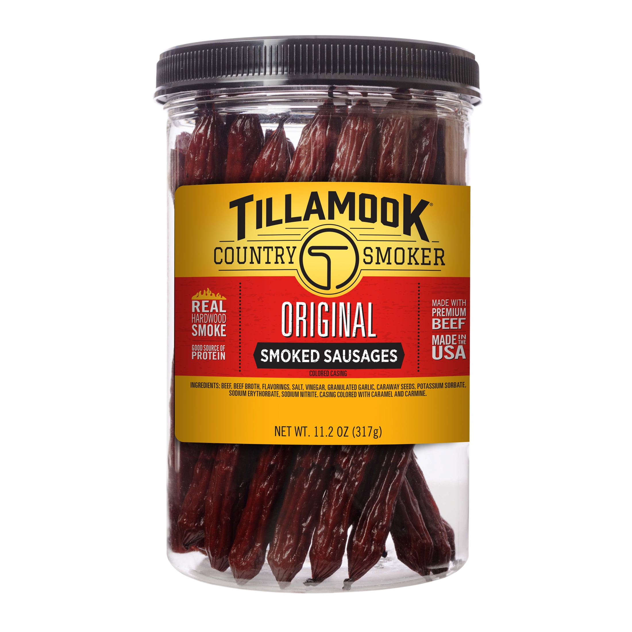 (3 pack) Tillamook Country Smoker, Beef Sticks, 11.2 oz, 20 Count