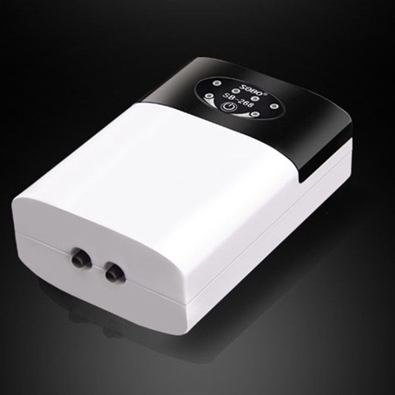 Aquarium Air Pump, Rechargeable Aerator Oxygen Pump, Portable USB air Bubbler for Fish Tank, Fishing, Fish Transportation, Aquarium Dual Outlet Bubbler Aerator Pump for Outdoor Fishing, Power Outages
