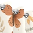 thumbnail image 3 of Insect Butterflies Leaves Black Out Curtains 72 Inch Length Curtains for Sliding Glass Doors Bedroom Living Room 2 Pack, 3 of 6
