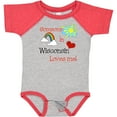 thumbnail image 3 of Inktastic Someone in Wisconsin Loves Me Boys or Girls Baby Bodysuit, 3 of 5