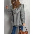 thumbnail image 5 of Cozy Cable Knit Button-Up Cardigan (XL, Red), 5 of 8